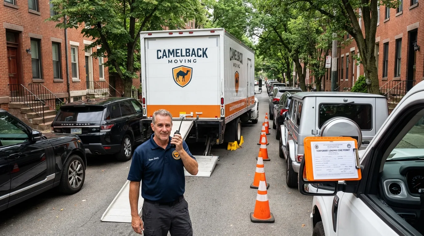 City street loading permit setup in Vergennes, VT